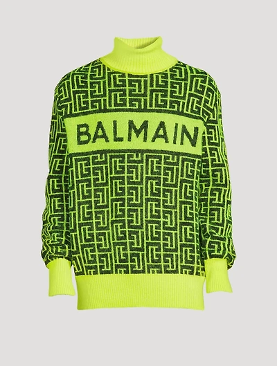 Wool And Mohair Logo Sweater
