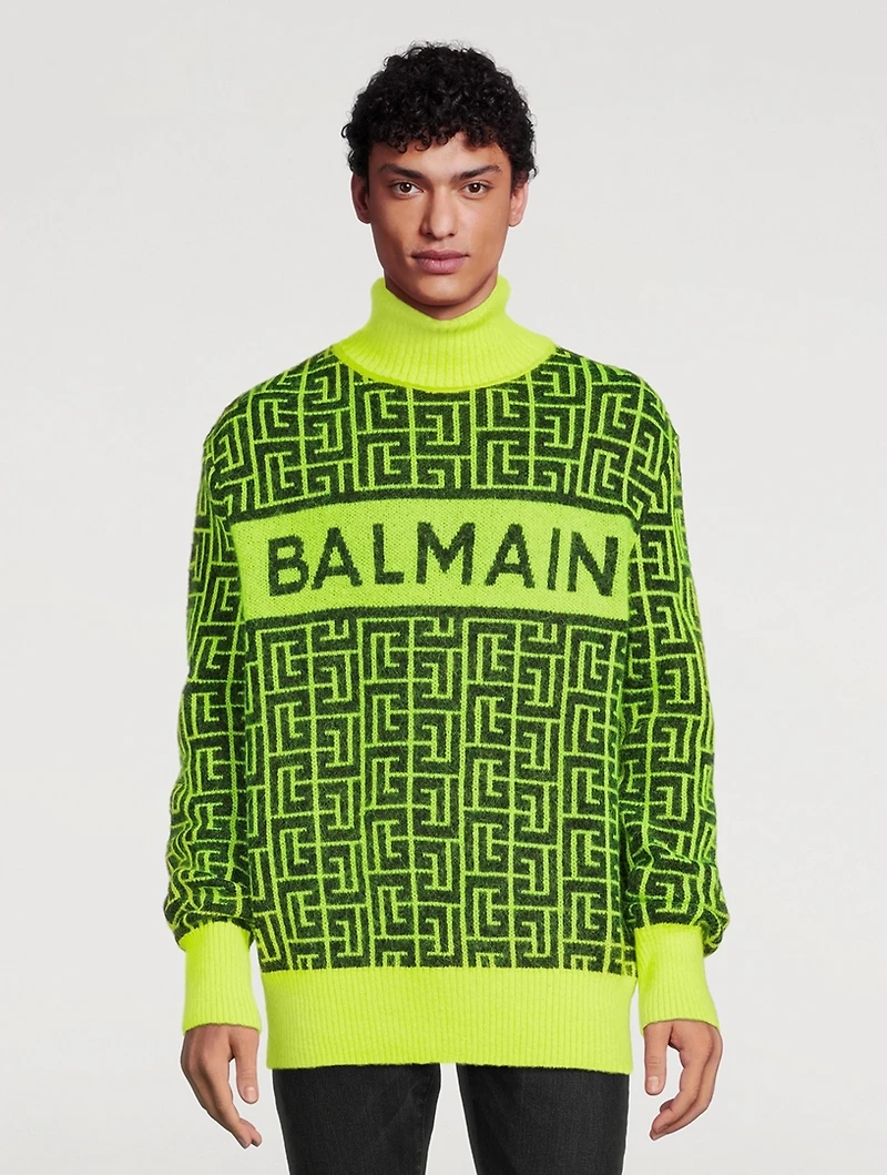 Wool And Mohair Logo Sweater
