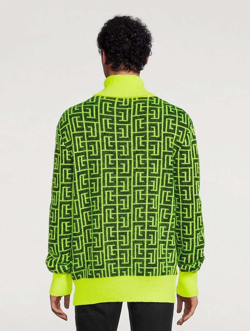 Wool And Mohair Logo Sweater