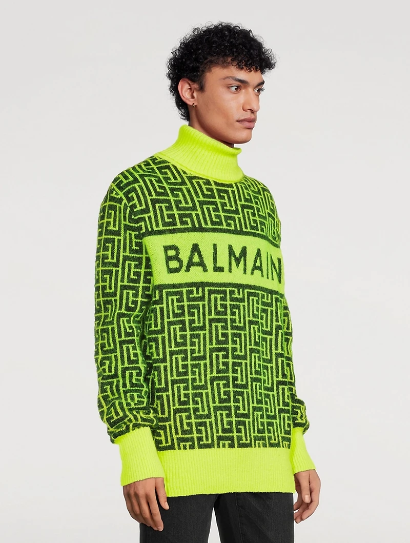 Wool And Mohair Logo Sweater