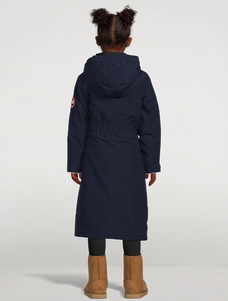 Kids Brittania Midi Down Parka With Hood