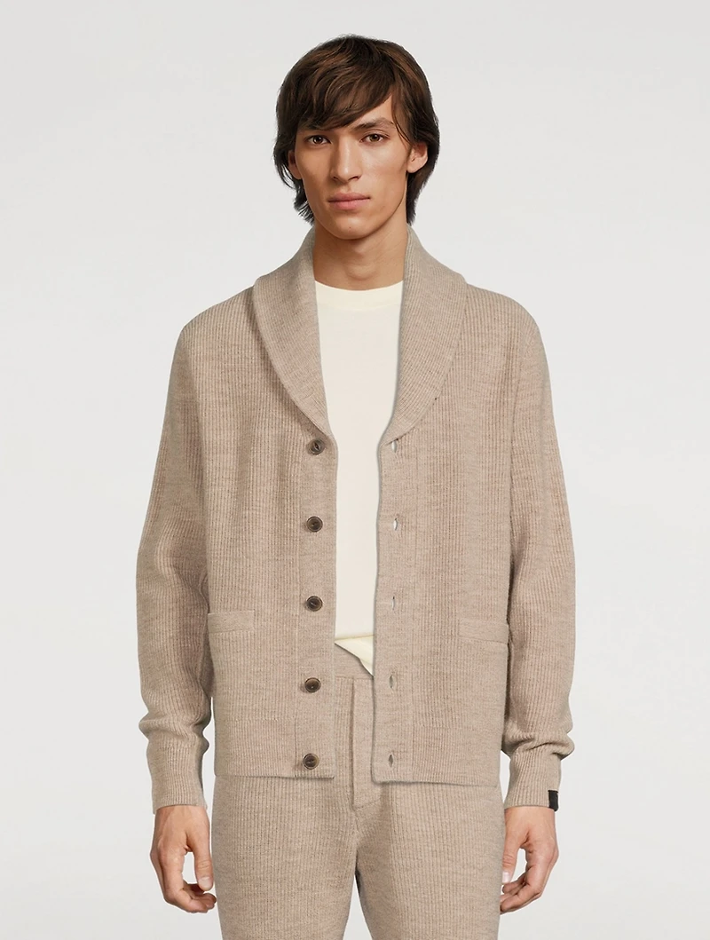 Undyed Wool Cardigan