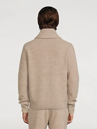 Undyed Wool Cardigan