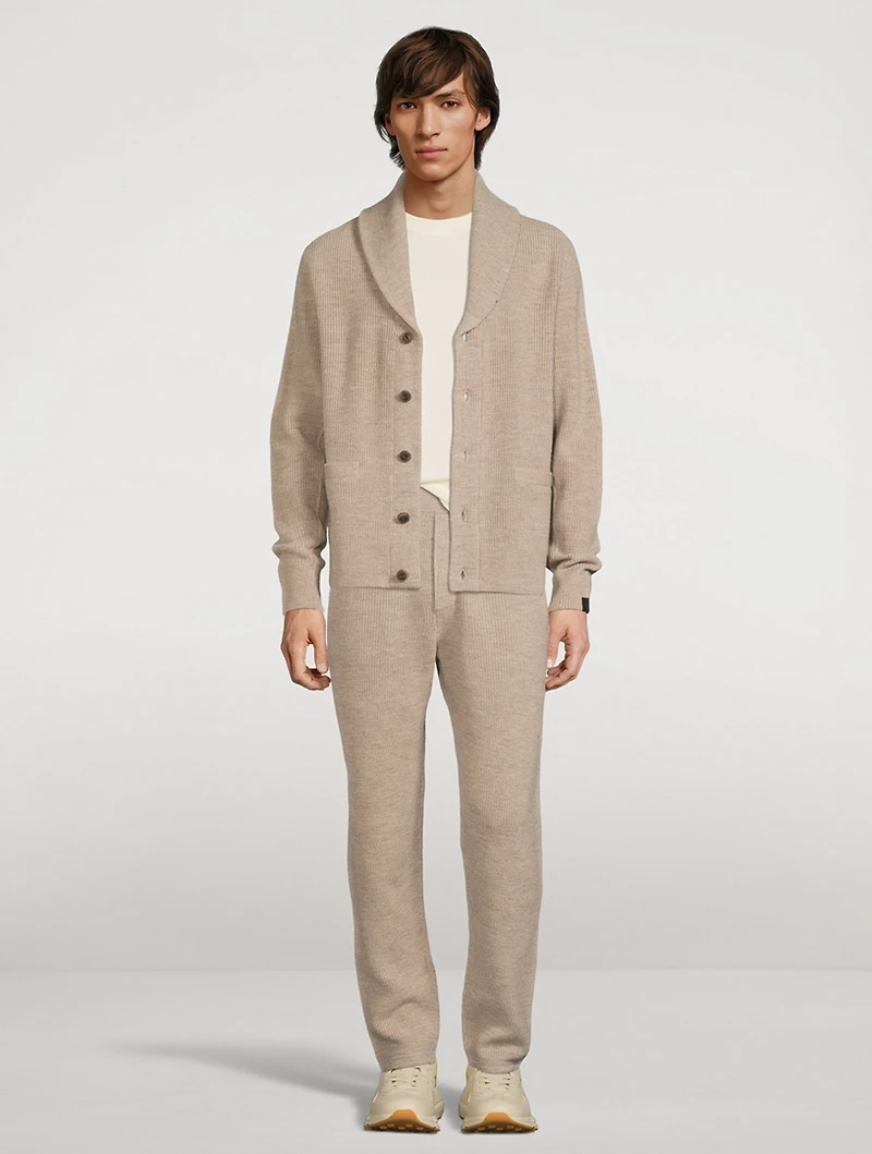 Undyed Wool Cardigan