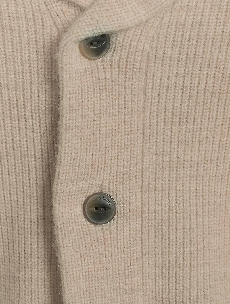Undyed Wool Cardigan