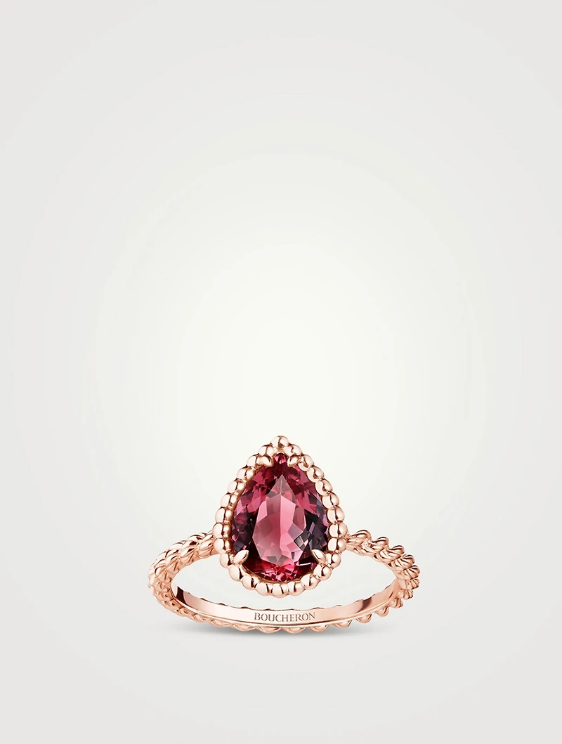 Serpent Bohème S Motif Ring With Rhodolite Garnet