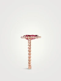 Serpent Bohème S Motif Ring With Rhodolite Garnet