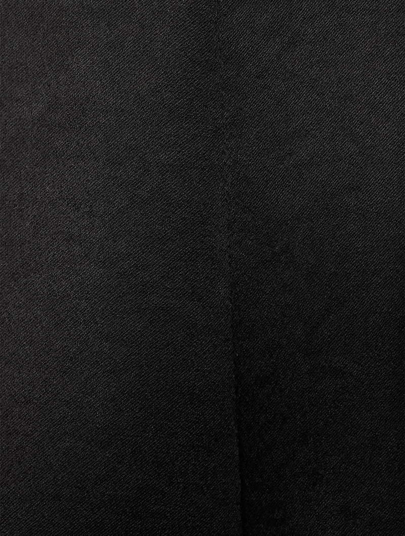 Wide-Leg Satin Pants