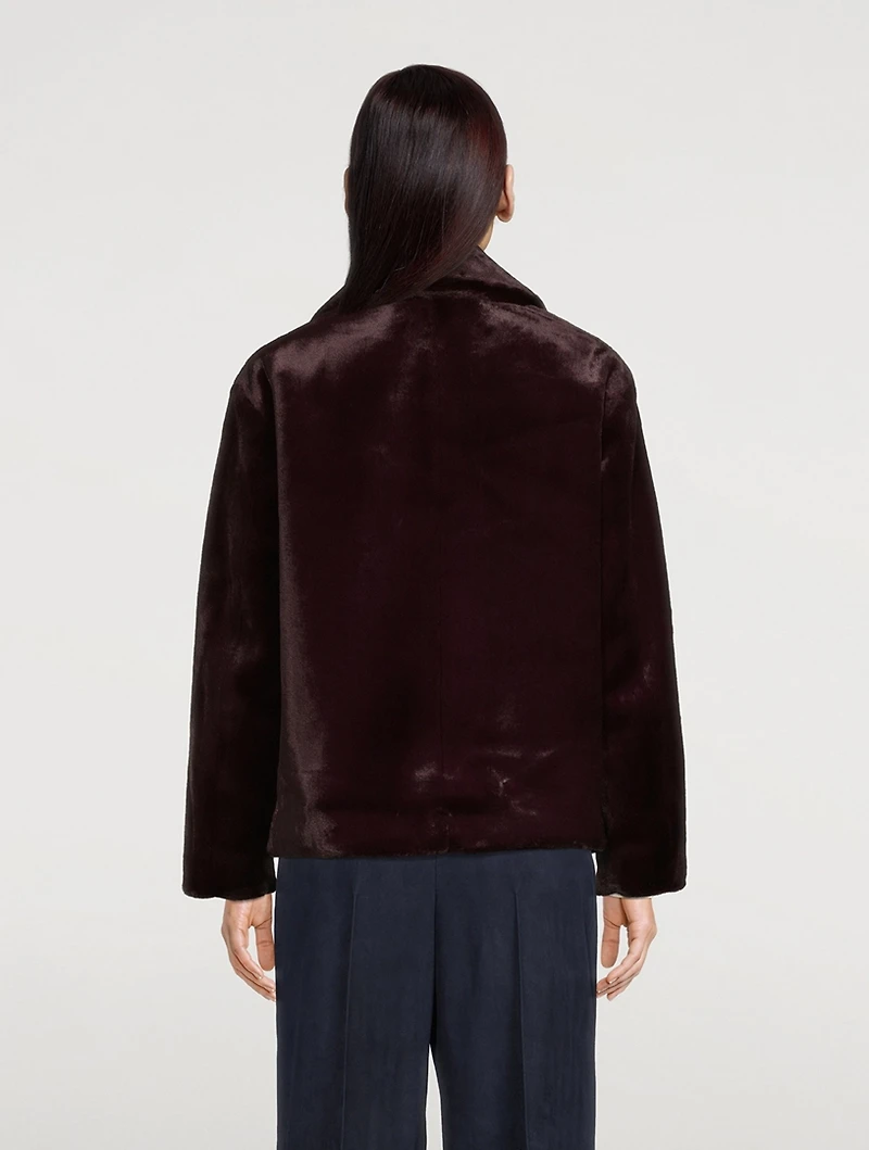 Plush Faux Fur Jacket