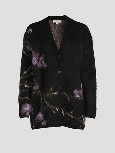 Orchid Jacquard Cardigan