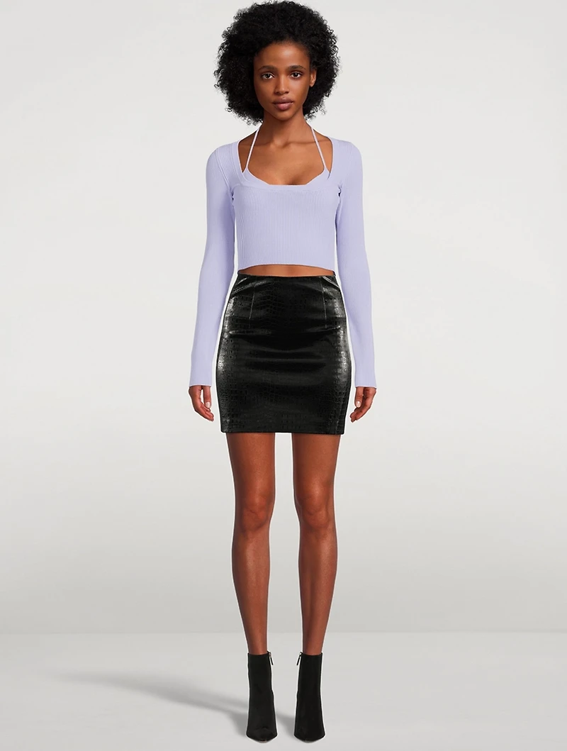 Yukita Double-Layered Knit Top