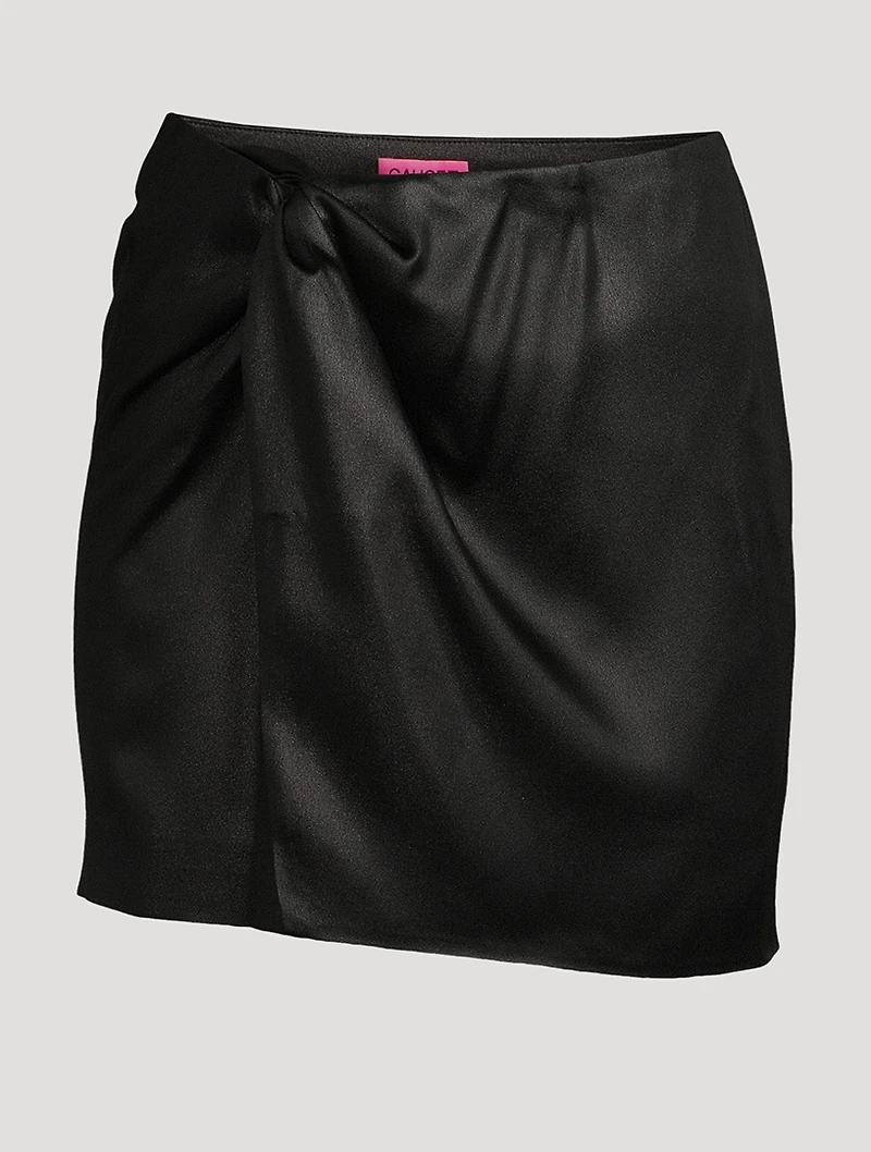 Mira Knotted Mini Skirt