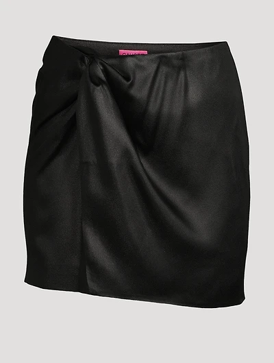 Mira Knotted Mini Skirt