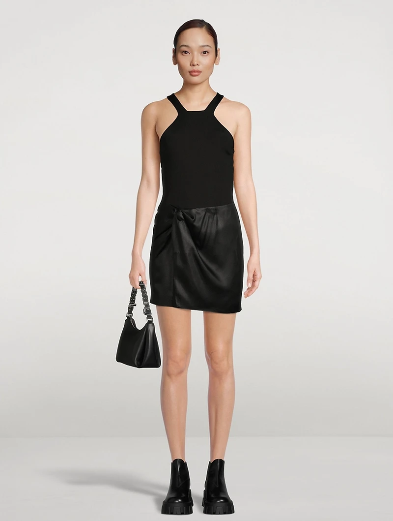 Mira Knotted Mini Skirt