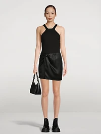 Mira Knotted Mini Skirt