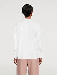 Split-Neck Tunic Blouse