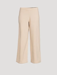 Bouclé Wide-Leg Joggers