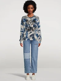 Tiger Sweater Tie-Dye Print