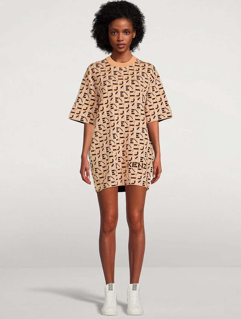 Monogram Knit T-Shirt Dress