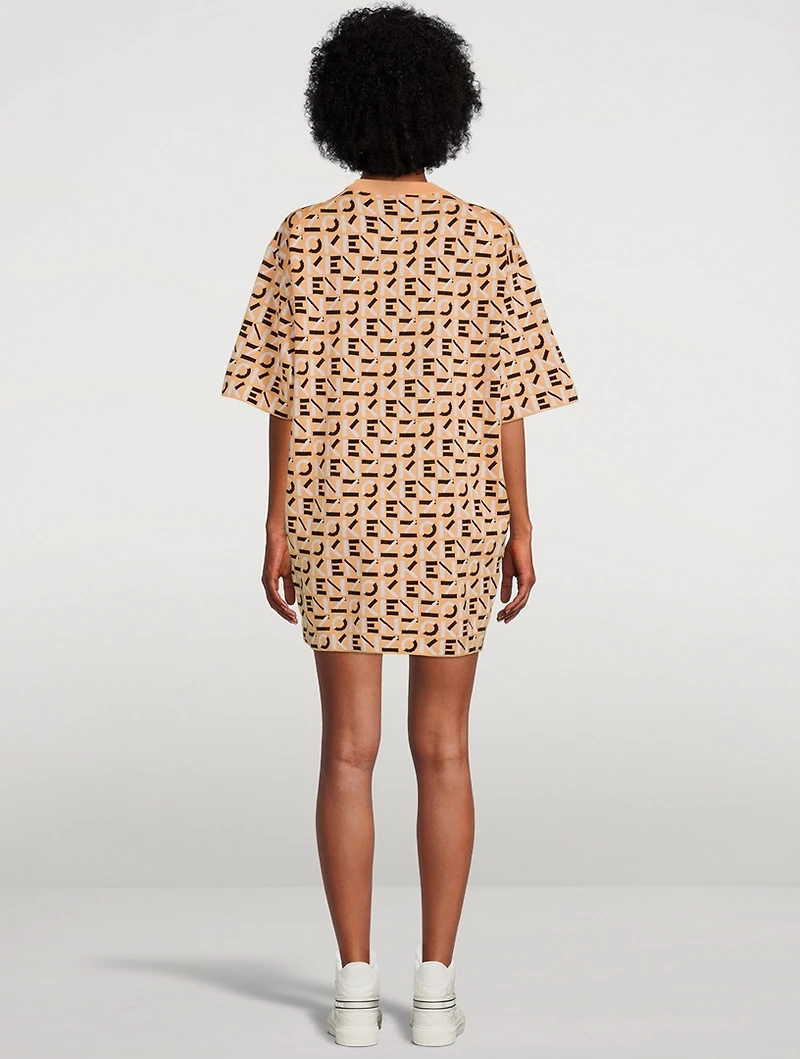 Monogram Knit T-Shirt Dress