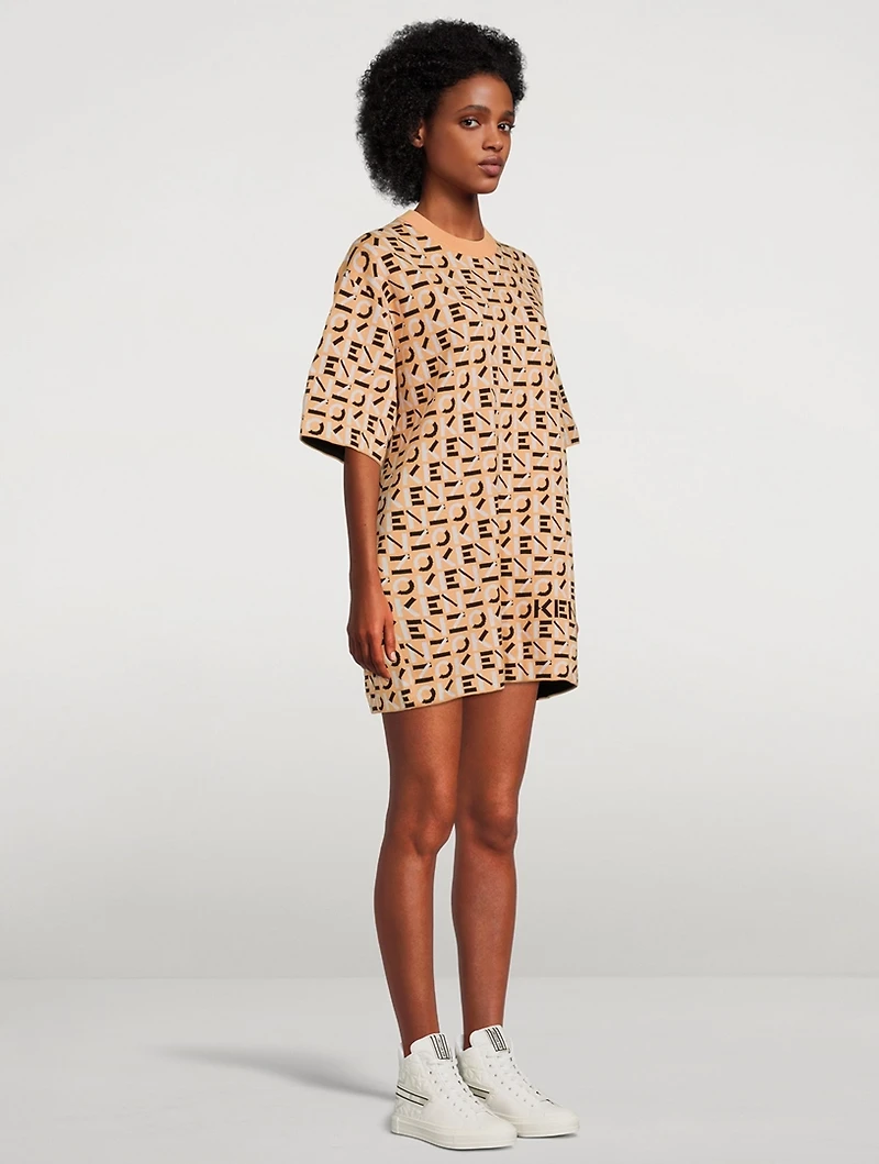 Monogram Knit T-Shirt Dress