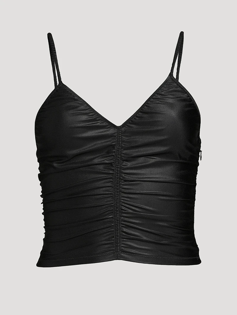 Ruched Spandex Jersey Cami