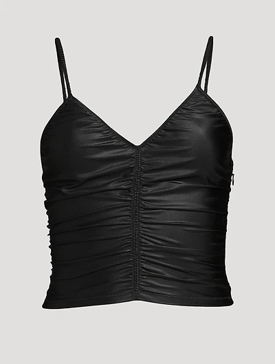 Ruched Spandex Jersey Cami