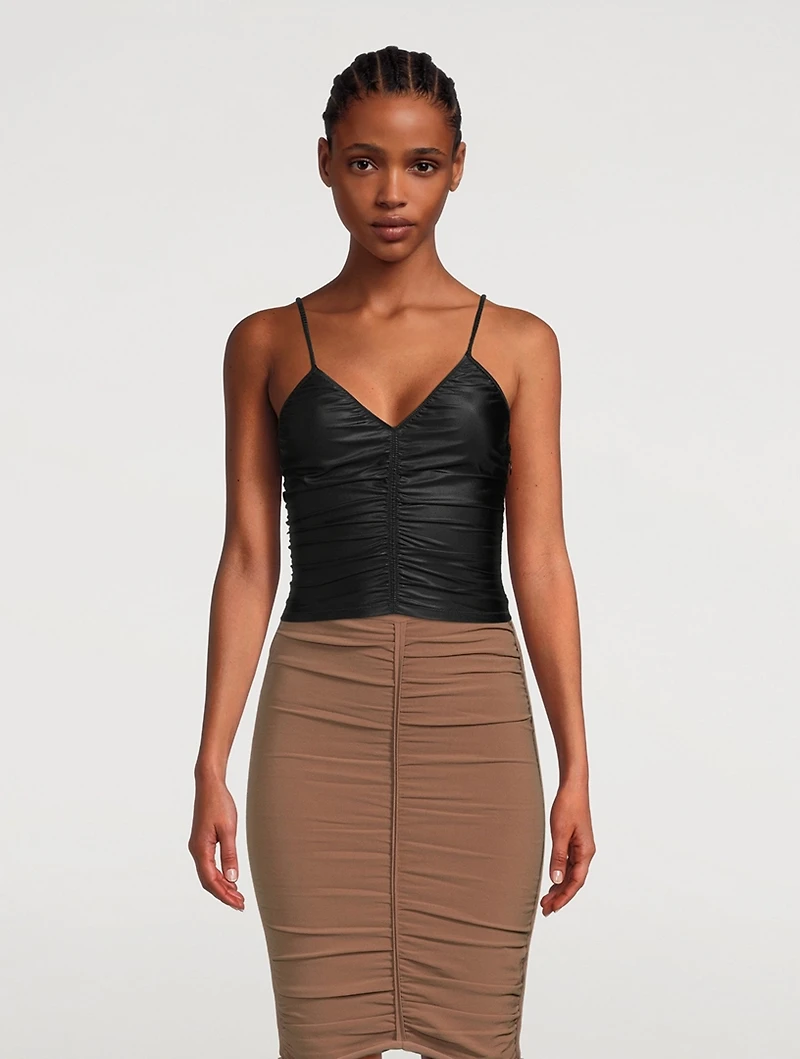 Ruched Spandex Jersey Cami
