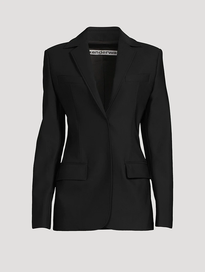 Stretch-Nylon Slim Blazer