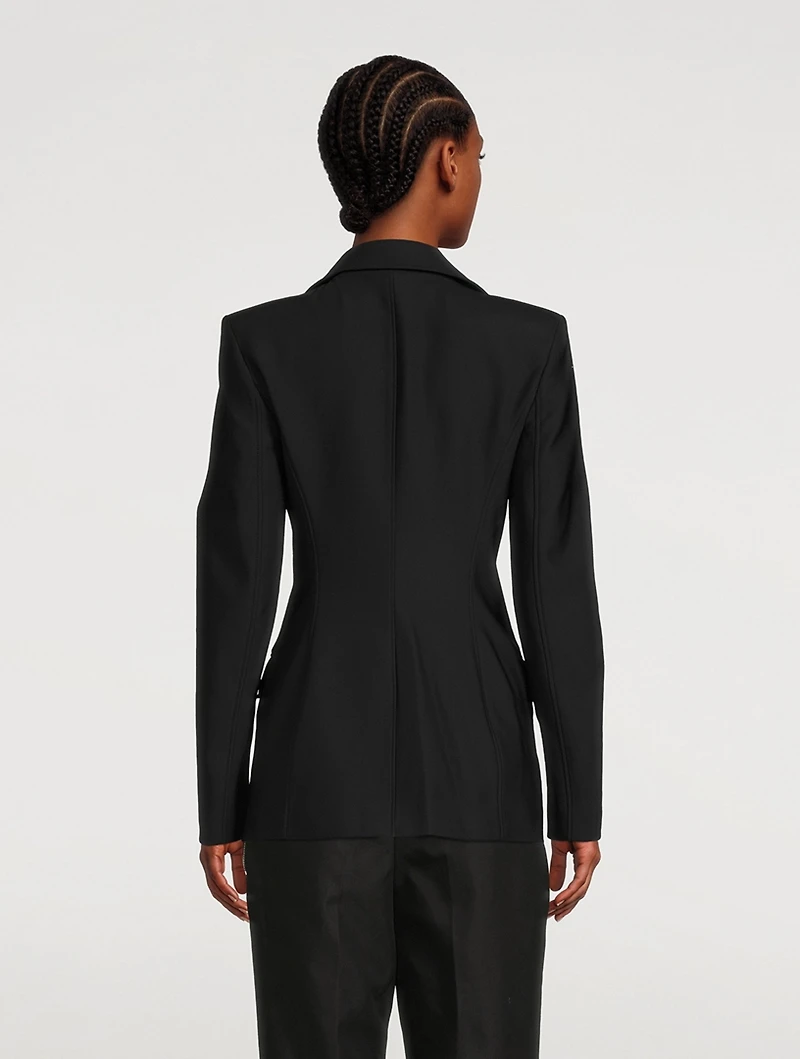 Stretch-Nylon Slim Blazer