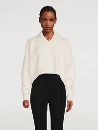Cropped Polo Sweater