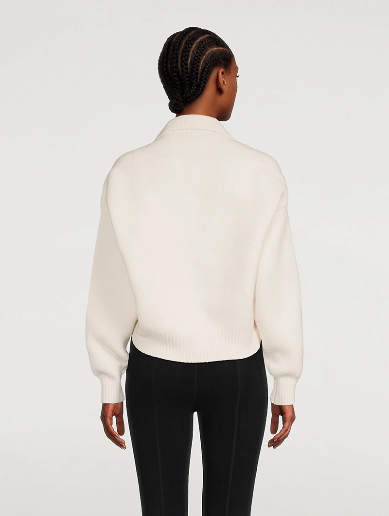 Cropped Polo Sweater