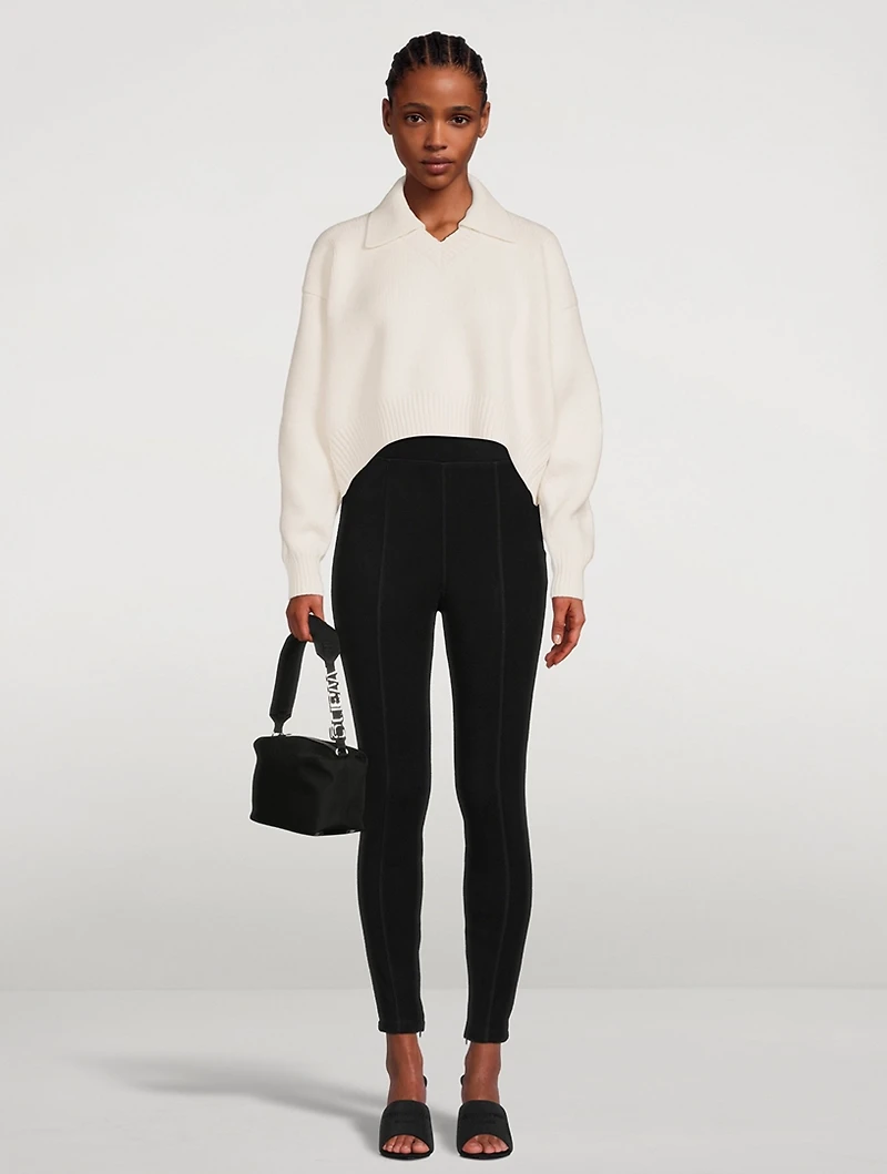 Cropped Polo Sweater