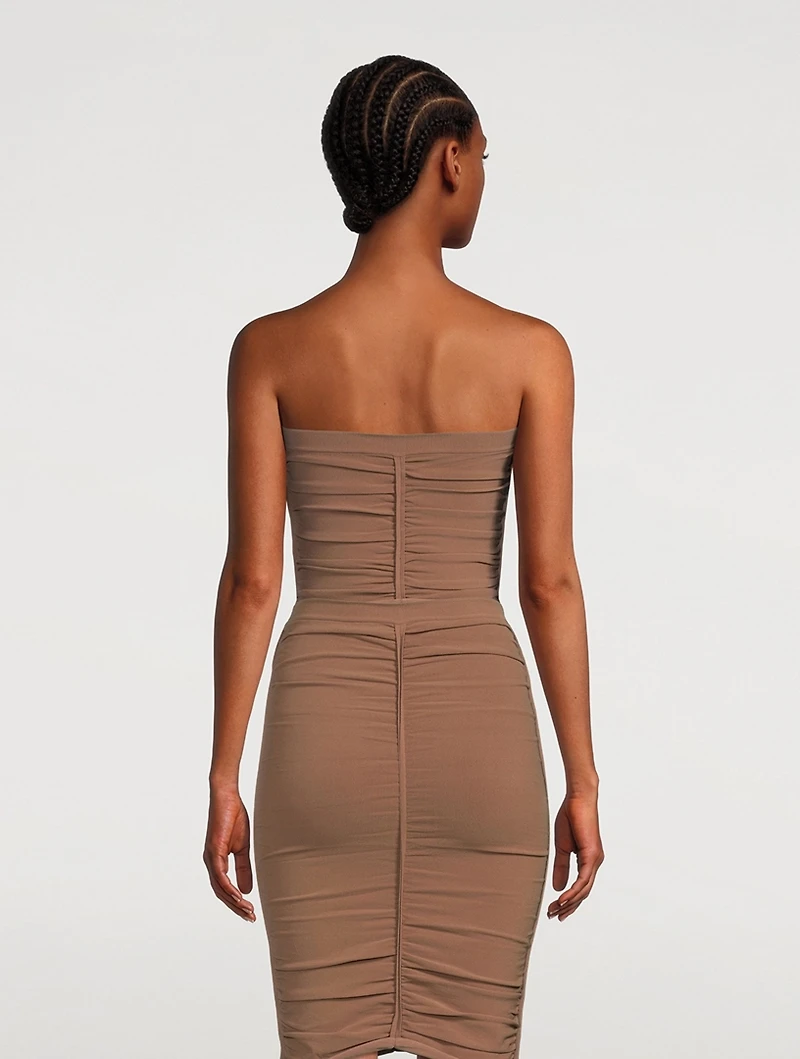 Ruched Tube Top
