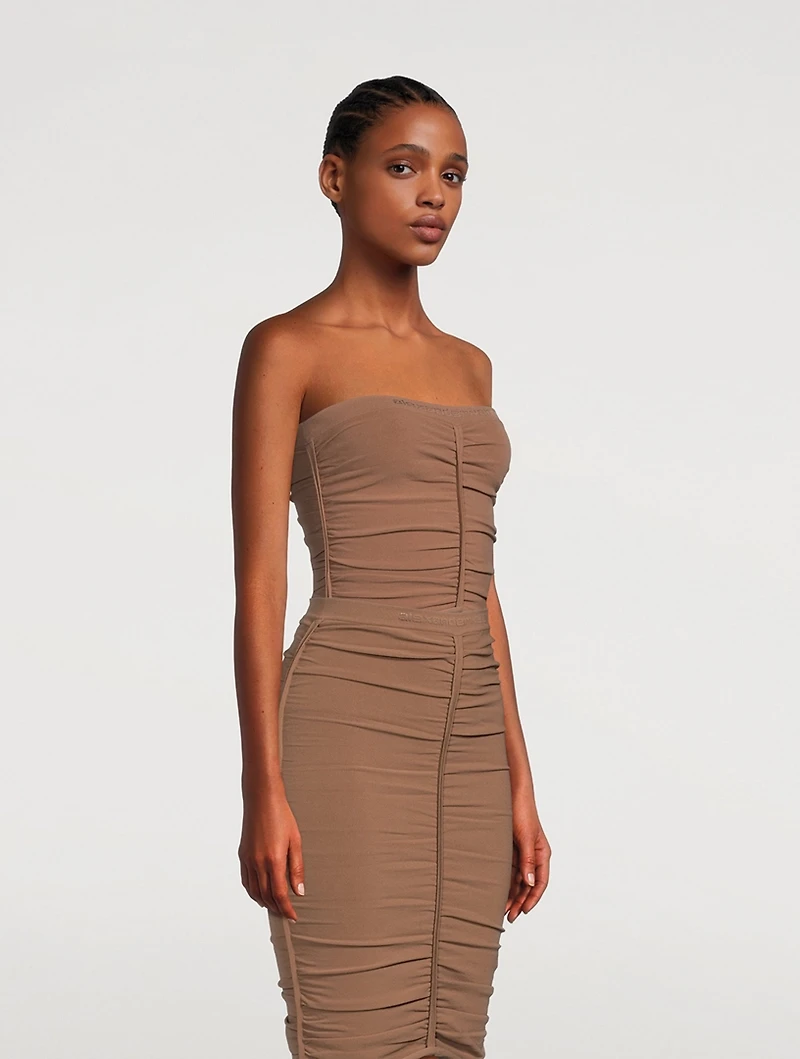 Ruched Tube Top