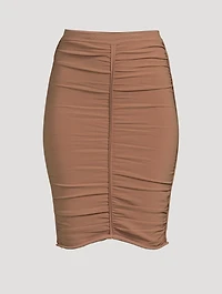 Ruched Pencil Skirt