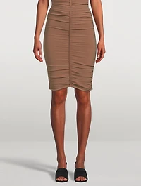 Ruched Pencil Skirt