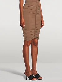 Ruched Pencil Skirt