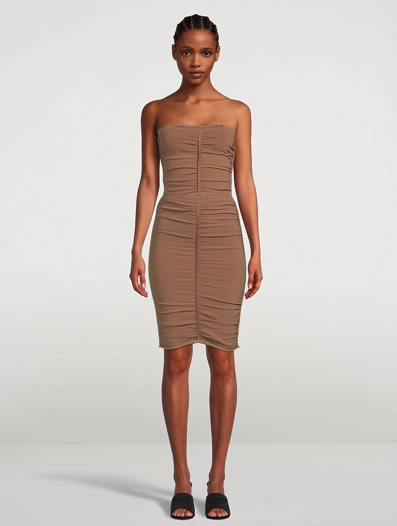 Ruched Pencil Skirt