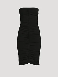 Ruched Bandeau Midi Dress