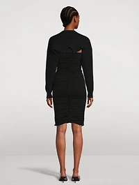 Ruched Bandeau Midi Dress