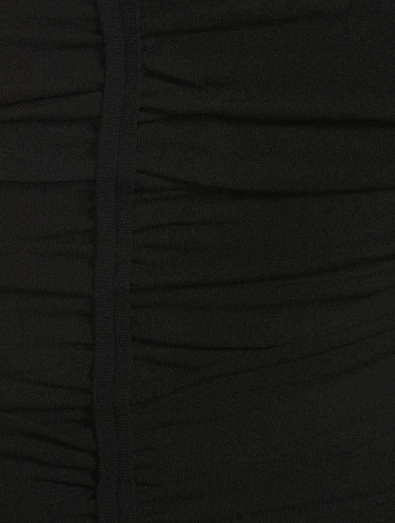 Ruched Bandeau Midi Dress