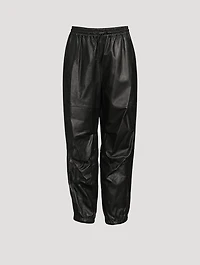 Baggy Leather Joggers