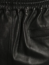 Baggy Leather Joggers