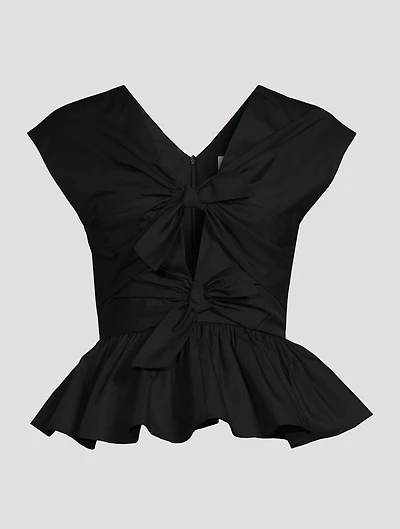 Elen Organic Cotton Tie-Front Blouse
