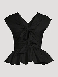 Elen Organic Cotton Tie-Front Blouse