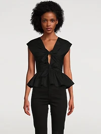 Elen Organic Cotton Tie-Front Blouse