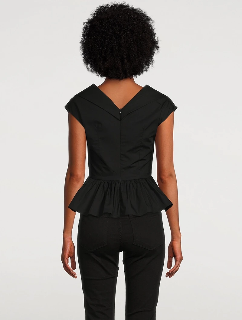 Elen Organic Cotton Tie-Front Blouse