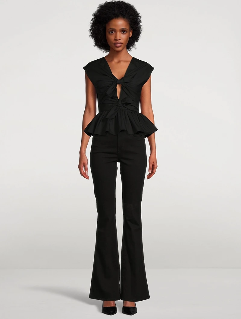 Elen Organic Cotton Tie-Front Blouse