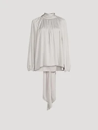 Nera Tie-Neck Blouse